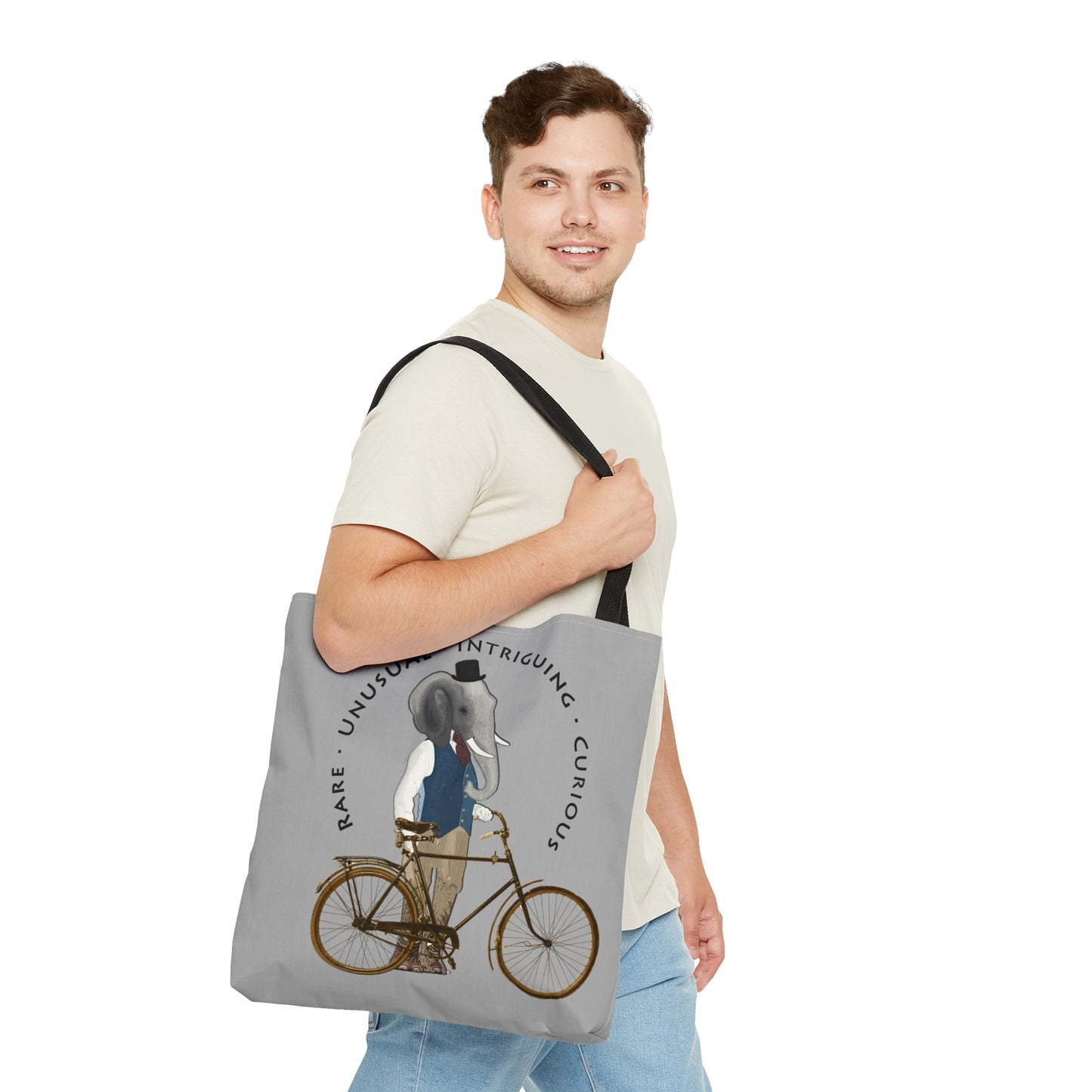 The Curio Trunk Ethan Bikers Tote Bag Grey