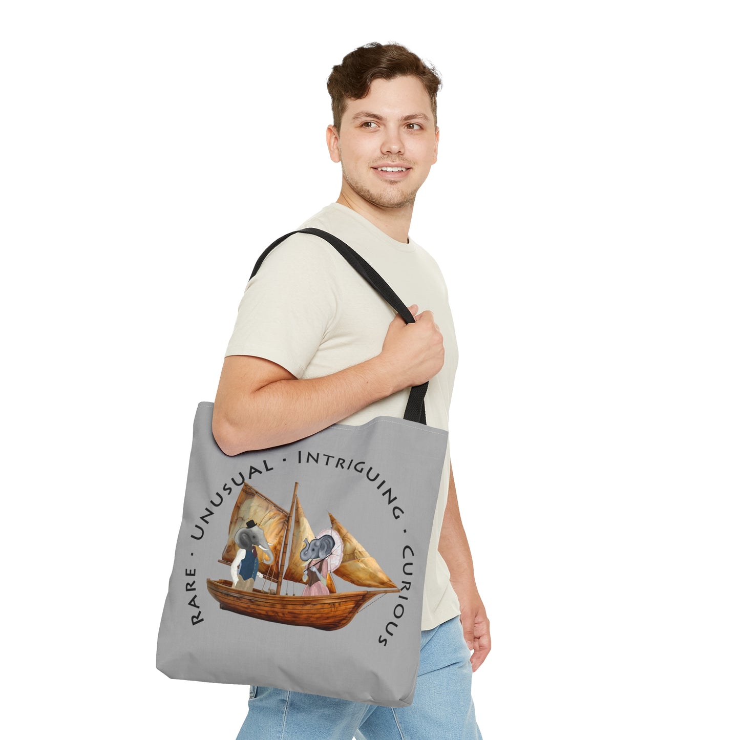 The Curio Trunk Ethan and Eloise Sailors Tote Bag Grey