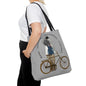 The Curio Trunk Ethan Bikers Tote Bag Grey