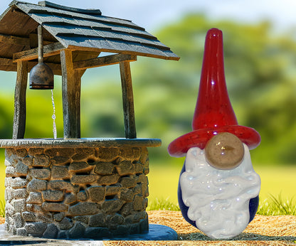 The Curio Trunk Hand Blown Glass Gnomes