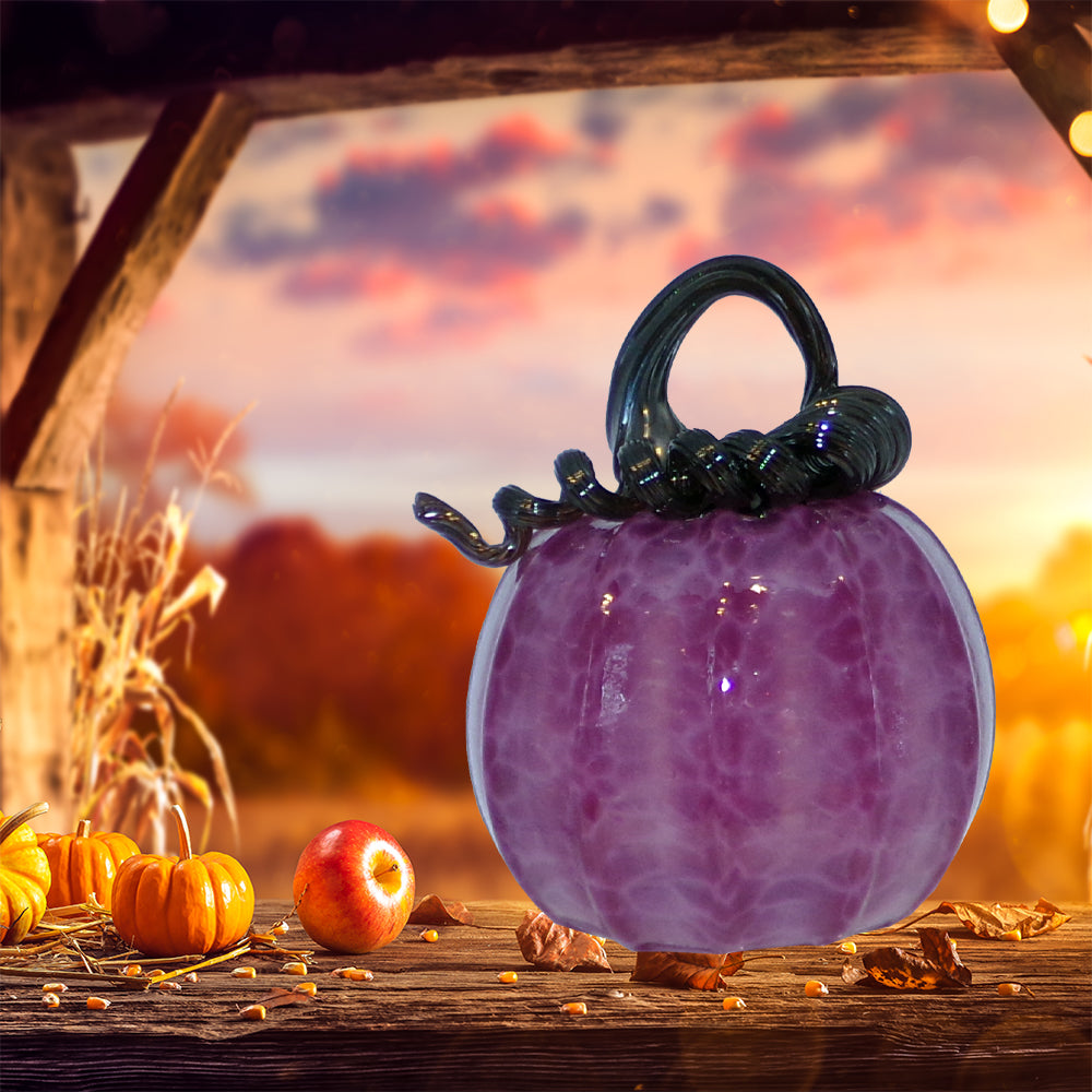 The Curio Trunk Hand Blown Glass Pumpkins