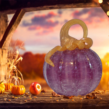 The Curio Trunk Hand Blown Glass Pumpkins