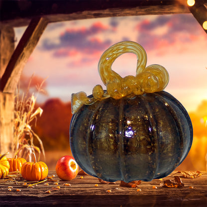 The Curio Trunk Hand Blown Glass Pumpkins