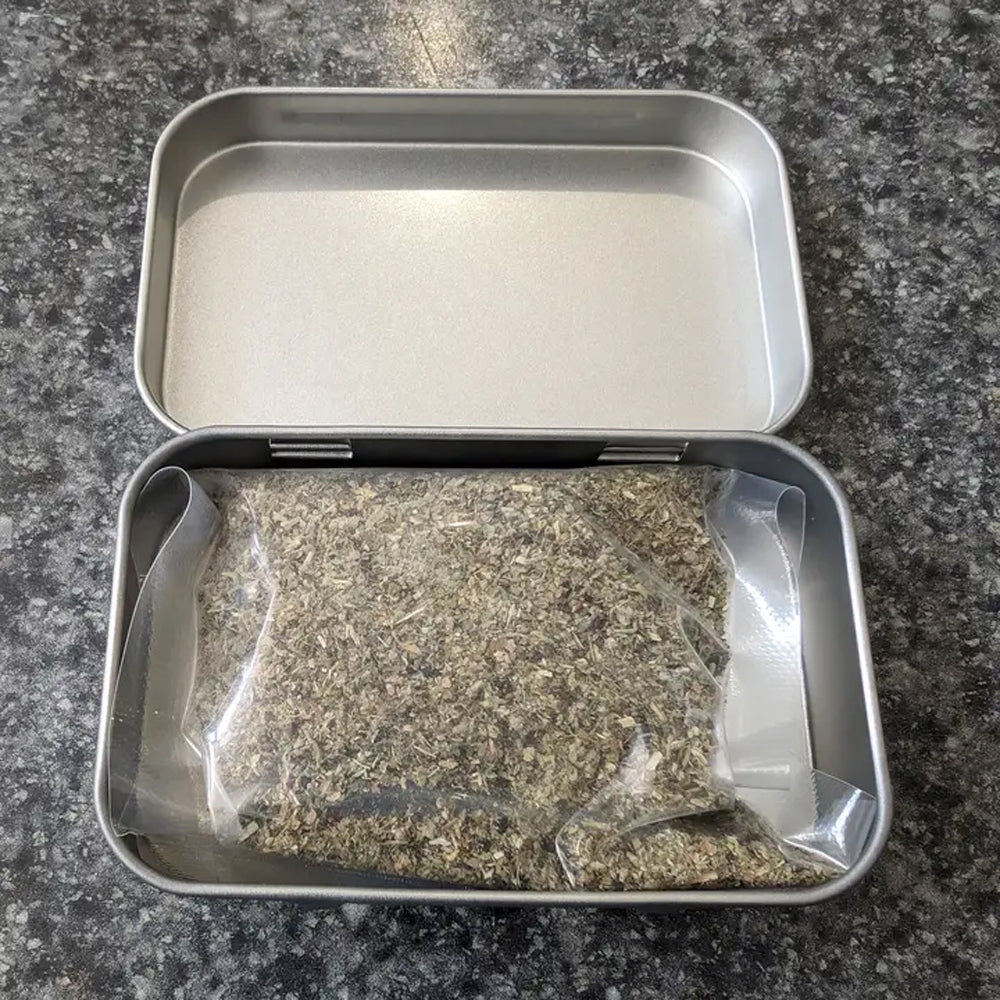 Catnip Tin with 1/3rd oz of Freshly Sealed Catnip