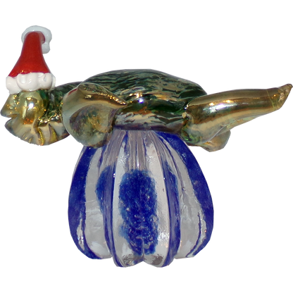 The Curio Trunk Hand Blown Glass Turtle