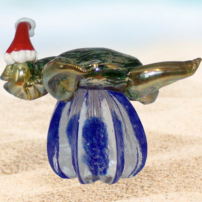 The Curio Trunk Hand Blown Glass Turtle