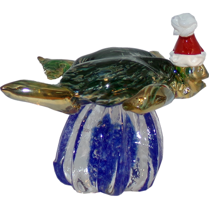 The Curio Trunk Hand Blown Glass Turtle