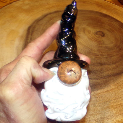 The Curio Trunk Hand Blown Glass Gnomes